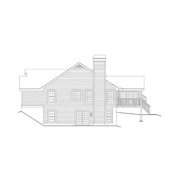 Country House Plan Right Elevation - Clayton Manor Ranch Home 007D-0078 - Search House Plans and More