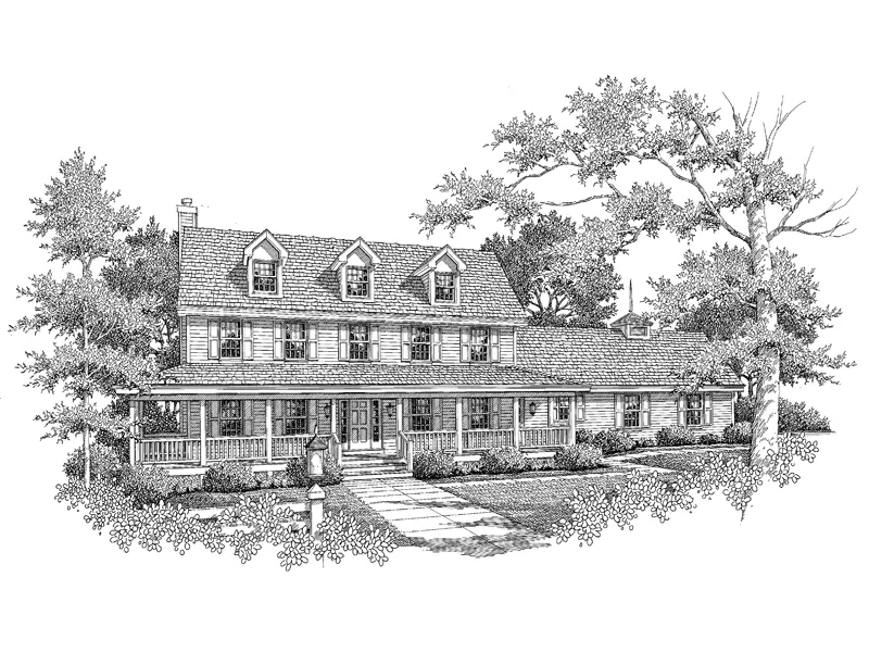 Southern House Plan Front Image of House - Wilkescreek Country Home 007D-0079 - Shop House Plans and More