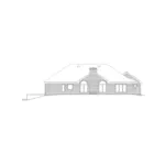 Ranch House Plan Rear Elevation - Kasington Contemporary Home 007D-0080 - Search House Plans and More