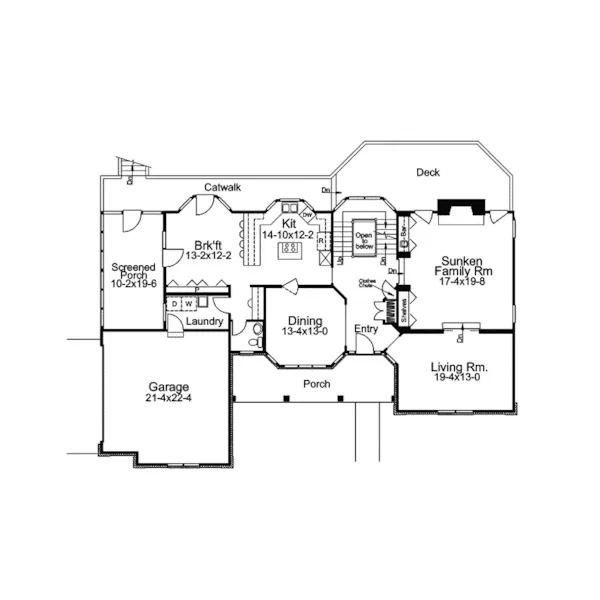 Luxury House Plan First Floor - Barclay Heights Classic Home 007D-0082 - Search House Plans and More