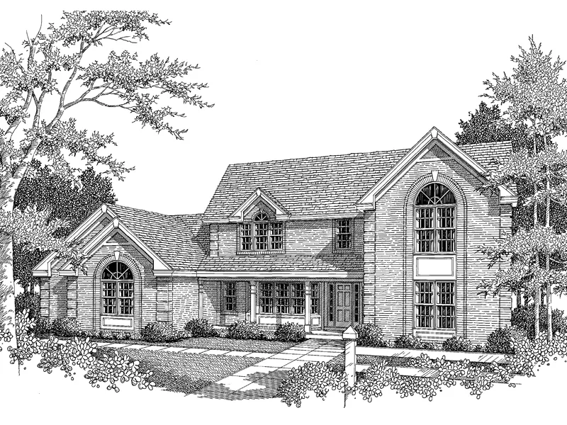 Greek Revival House Plan Front Image of House - Barclay Heights Classic Home 007D-0082 - Search House Plans and More