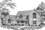 Luxury House Plan Front Image of House - Barclay Heights Classic Home 007D-0082 - Search House Plans and More