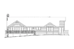 Modern House Plan Rear Elevation - Kriegeridge Split-Level Home 007D-0083 - Search House Plans and More