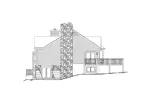 Modern House Plan Right Elevation - Kriegeridge Split-Level Home 007D-0083 - Search House Plans and More
