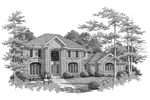 Georgian House Plan Front Image of House - Whitmoor Luxury Home 007D-0084 - Shop House Plans and More
