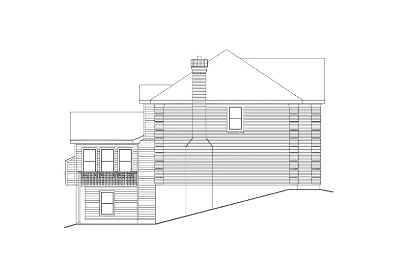 Traditional House Plan Left Elevation - Whitmoor Luxury Home 007D-0084 - Shop House Plans and More