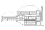 Greek Revival House Plan Rear Elevation - Whitmoor Luxury Home 007D-0084 - Shop House Plans and More