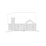 Contemporary House Plan Rear Elevation - Hampton Park Traditional Home 007D-0086 - Search House Plans and More