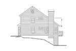 Modern House Plan Left Elevation - Siminridge Sloping Lot Home 007D-0087 - Shop House Plans and More