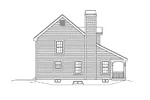 Cabin & Cottage House Plan Left Elevation - Brook Hill Country Home 007D-0088 - Search House Plans and More
