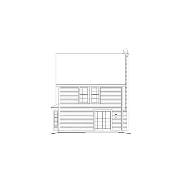 Cabin & Cottage House Plan Rear Elevation - Brook Hill Country Home 007D-0088 - Search House Plans and More