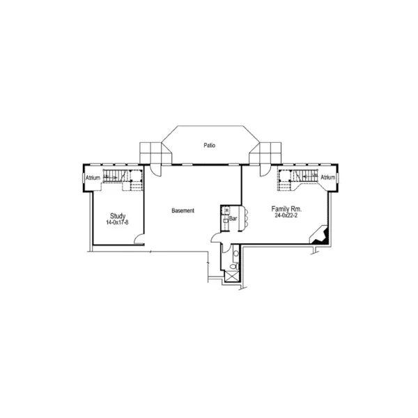 Arts & Crafts House Plan Optional Lower Level - Chrystelle Atrium Home 007D-0089 - Search House Plans and More