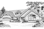 Ranch House Plan Front Image of House - Elsey Ranch Home 007D-0090 - Search House Plans and More