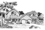 Country House Plan Front Image of House - Patterson Place Duplex Home 007D-0094 - Shop House Plans and More