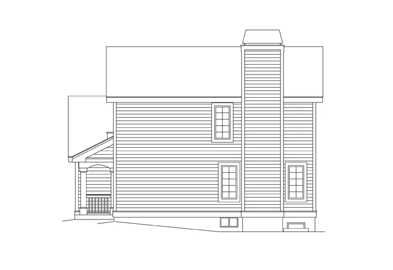 Country House Plan Right Elevation - Patterson Place Duplex Home 007D-0094 - Shop House Plans and More