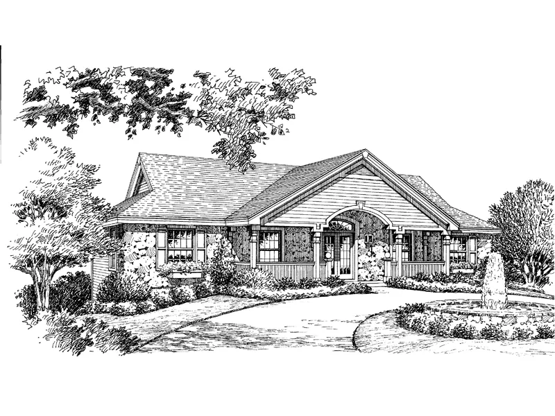 Multi-Family House Plan Front Image of House - Shadywood Manor Fourplex Home 007D-0096 - Shop House Plans and More
