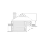 Rustic House Plan Left Elevation - Shadywood Manor Fourplex Home 007D-0096 - Shop House Plans and More