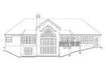 Ranch House Plan Rear Elevation - Tampa Bay Atrium Ranch Home 007D-0098 - Shop House Plans and More