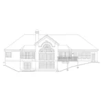 Sunbelt House Plan Rear Elevation - Tampa Bay Atrium Ranch Home 007D-0098 - Shop House Plans and More