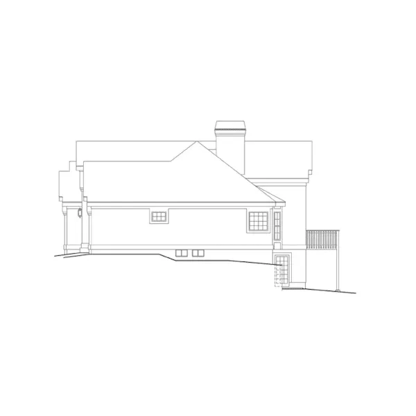 Sunbelt House Plan Right Elevation - Tampa Bay Atrium Ranch Home 007D-0098 - Shop House Plans and More