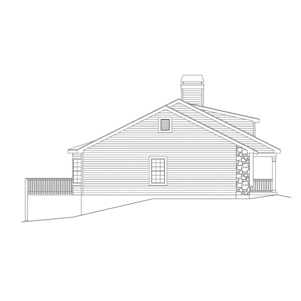 Bungalow House Plan Left Elevation - Stoneridge Country Home 007D-0101 - Shop House Plans and More