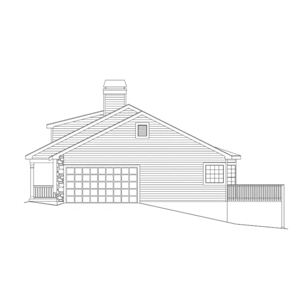 Bungalow House Plan Right Elevation - Stoneridge Country Home 007D-0101 - Shop House Plans and More