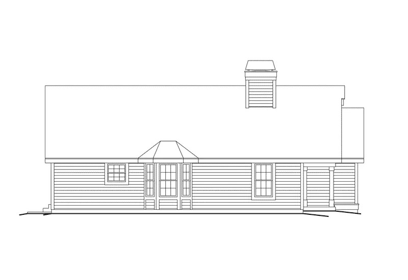 Cabin & Cottage House Plan Left Elevation - Fairmont Narrow Lot Home 007D-0102 - Search House Plans and More