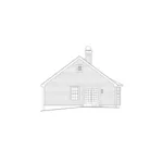 Cabin & Cottage House Plan Rear Elevation - Fairmont Narrow Lot Home 007D-0102 - Search House Plans and More