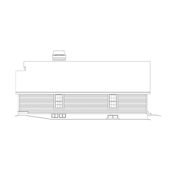 Cabin & Cottage House Plan Right Elevation - Fairmont Narrow Lot Home 007D-0102 - Search House Plans and More