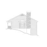 Ranch House Plan Right Elevation - Stoneview Cottage Home 007D-0104 - Shop House Plans and More