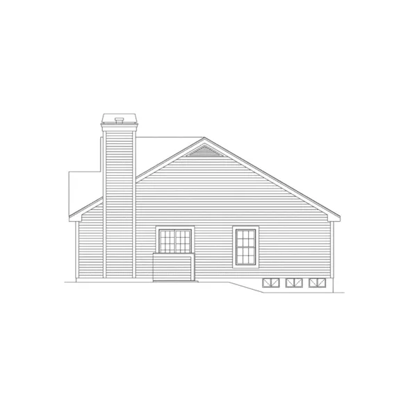 Vacation House Plan Right Elevation - Springdale Country Cabin Home 007D-0105 - Shop House Plans and More