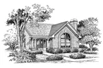 Arts & Crafts House Plan Front Image of House - Foxport Ranch Home 007D-0107 - Search House Plans and More