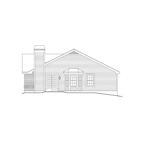 Cabin & Cottage House Plan Right Elevation - Foxport Ranch Home 007D-0107 - Search House Plans and More