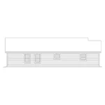 Vacation House Plan Left Elevation - Trailbridge Narrow Lot Home 007D-0108 - Shop House Plans and More