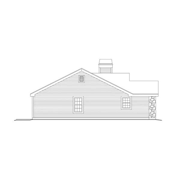 Country House Plan Left Elevation - Glen Ellen Smaller Lot Home 007D-0110 - Search House Plans and More