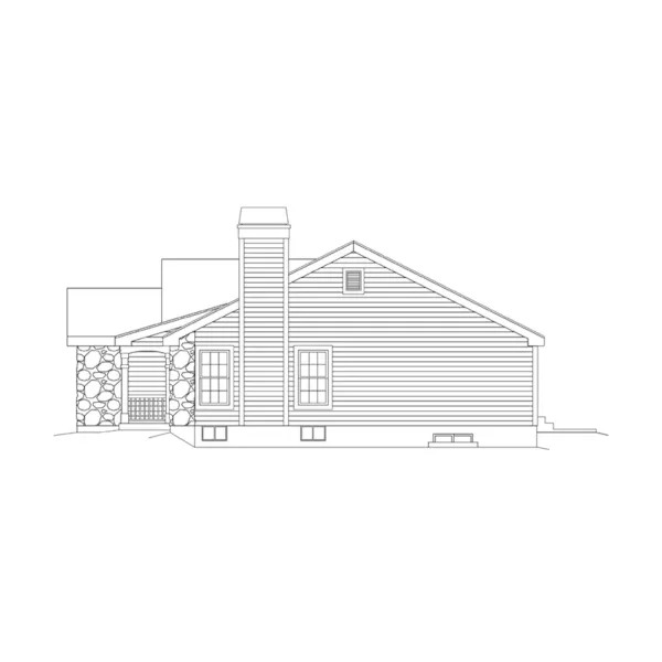 Country House Plan Right Elevation - Glen Ellen Smaller Lot Home 007D-0110 - Search House Plans and More