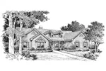 Ranch House Plan Front Image of House - Madison Manor Country Home 007D-0113 - Shop House Plans and More