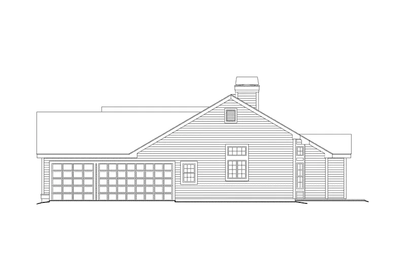 Country House Plan Right Elevation - Madison Manor Country Home 007D-0113 - Shop House Plans and More