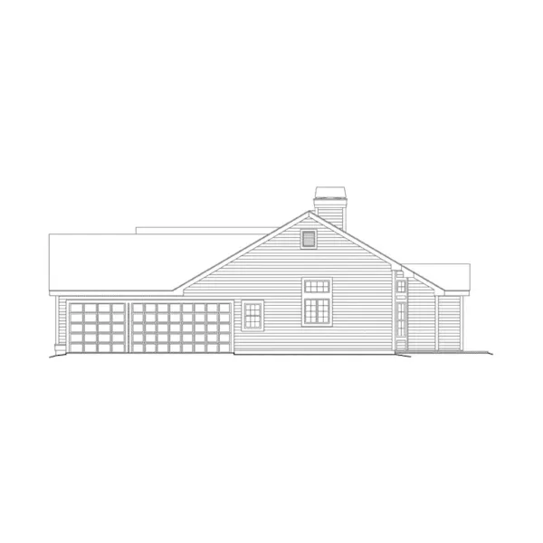 Ranch House Plan Right Elevation - Madison Manor Country Home 007D-0113 - Shop House Plans and More