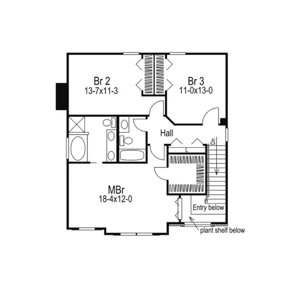 Neoclassical House Plan Second Floor - Glencoe Greek Revival Home 007D-0114 - Search House Plans and More