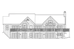 Ranch House Plan Rear Elevation - Carrollstone Country Ranch Home 007D-0116 - Search House Plans and More