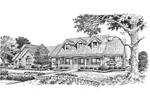 Cape Cod & New England House Plan Front Image of House - Cedar Lake Country Home 007D-0118 - Search House Plans and More