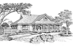 Cape Cod & New England House Plan Front Image of House - Hearthwood Southern Home 007D-0119 - Search House Plans and More