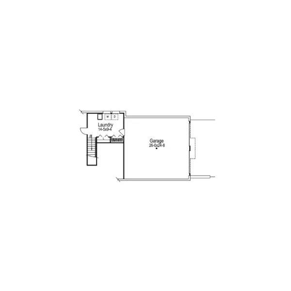 Southern House Plan Lower Level Floor - Hearthwood Southern Home 007D-0119 - Search House Plans and More