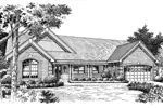 Country House Plan Front Image of House - Manor Grove Country Home 007D-0120 - Shop House Plans and More