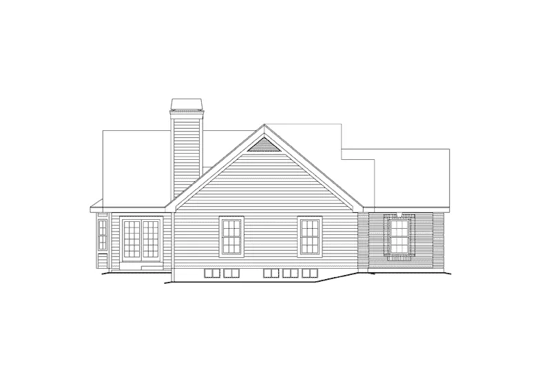 Country House Plan Left Elevation - Manor Grove Country Home 007D-0120 - Shop House Plans and More