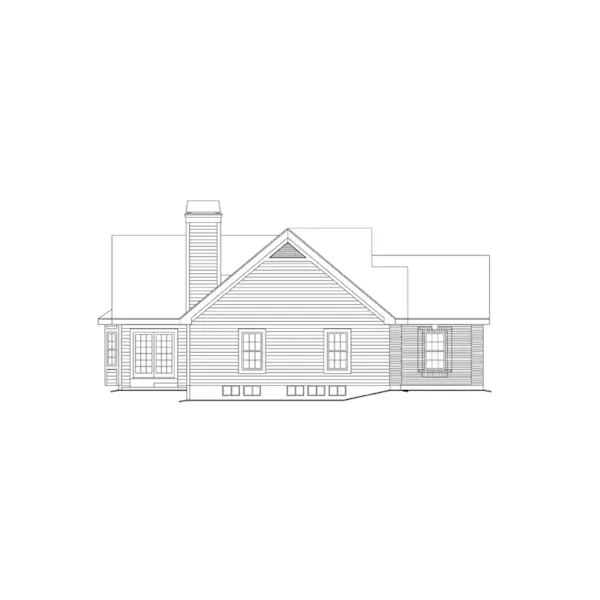 Ranch House Plan Left Elevation - Manor Grove Country Home 007D-0120 - Shop House Plans and More