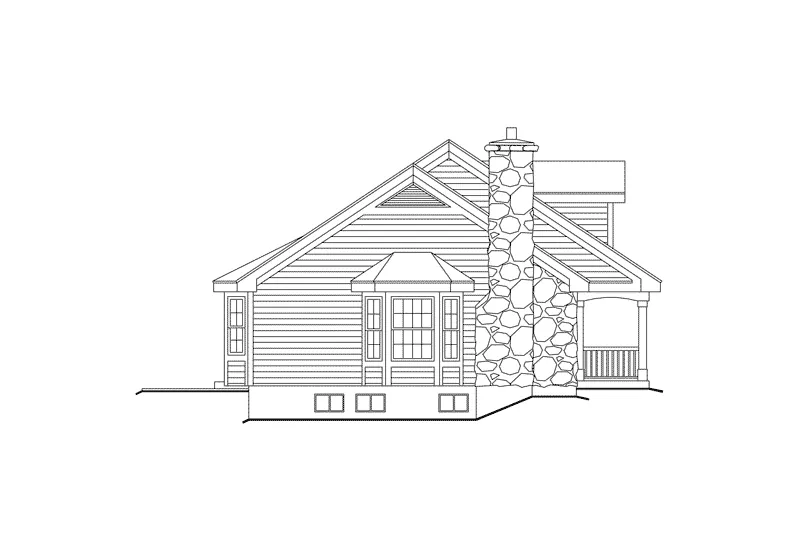 Country House Plan Left Elevation - Lakemont Ranch Home 007D-0121 - Shop House Plans and More