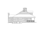 Cape Cod & New England House Plan Left Elevation - Shadyview Country Ranch Home 007D-0124 - Shop House Plans and More