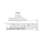 Ranch House Plan Right Elevation - Shadyview Country Ranch Home 007D-0124 - Shop House Plans and More